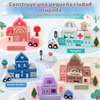 Juego de bloques de construcción de madera
