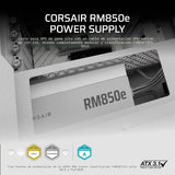 CORSAIR RM850e ATX 3.1 PCIe 5.1 Ready Fuente de alimentación comple...