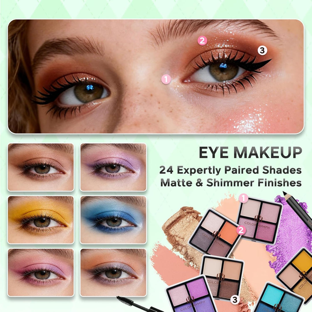 Kits de maquillaje para principiantes Color Nymph para adolescentes...