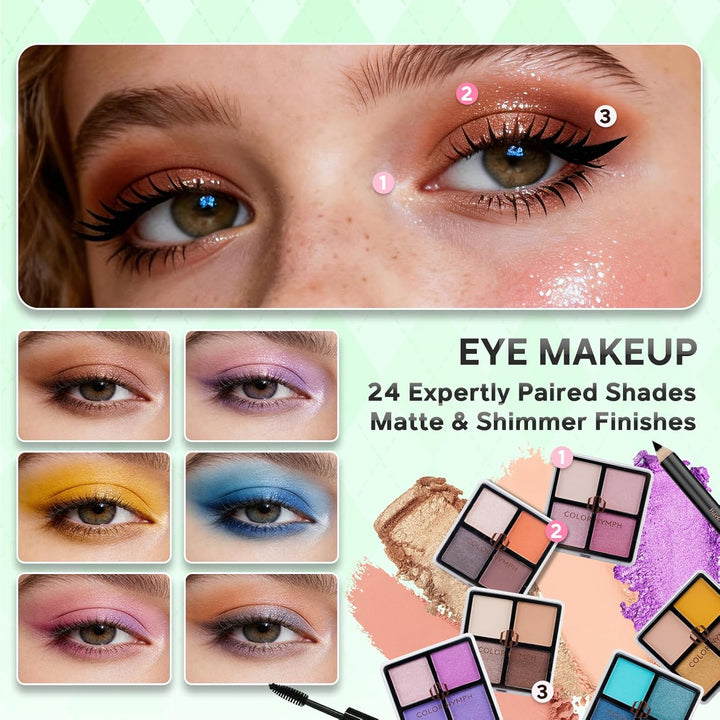 Kits de maquillaje para principiantes Color Nymph para adolescentes...