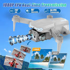 Drone plegable 1080P con cámara para niños y principiantes, juguete fácil de volar, regalo para niños y niñas, arranque con una tecla, giros 3D, selfie de gestos, 2 baterías