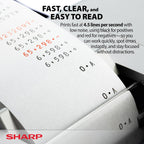 Sharp EL-1197PIII Calculadora de impresión a color de alta resistencia con reloj y calendario