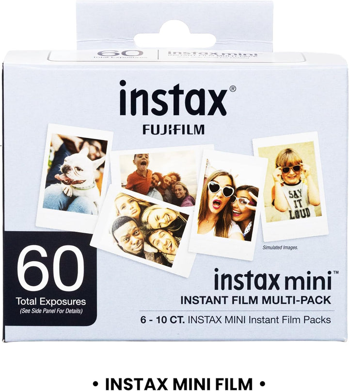 Fujifilm Película Instax Mini (60 hojas), seis paquetes de película...