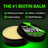 Biotin - Bálsamo para barba + suero para el crecimiento de la barba...