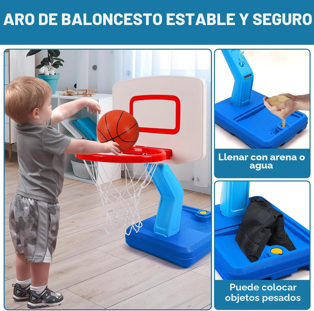 Aro de Baloncesto para Niños pequeños - Mini Canastas de Balón para Interior y Exterior