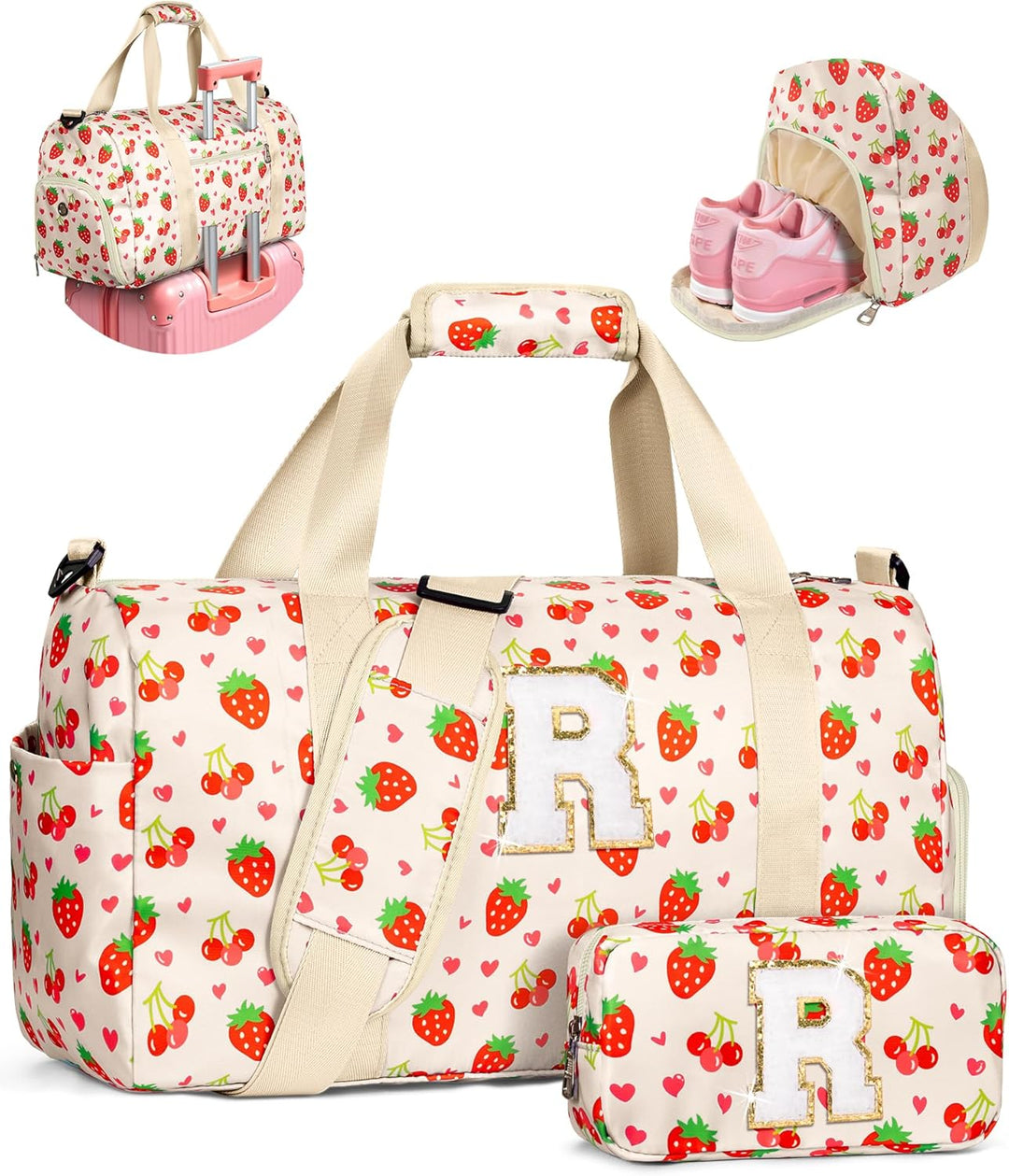 Elilier Regalos para Niñas, Bolsa de Lona Inicial para Niños, Linda...