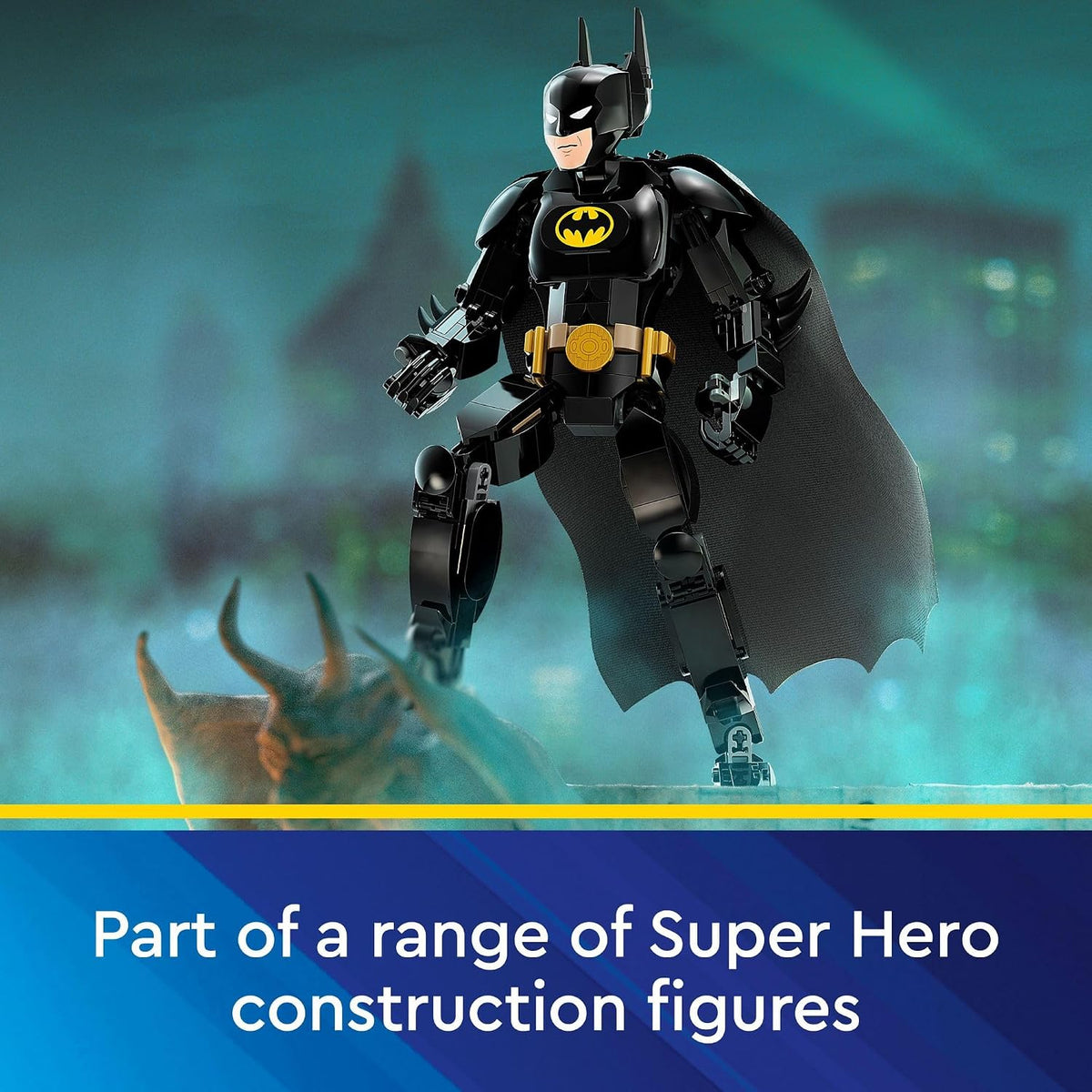 LEGO DC Batman 76259 Figura de acción de DC para construir, juguete de DC totalmente articulado para jugar y exhibir con capa y detalles auténticos de la película Batman Returns, juguete de Batman para niños de 8 años