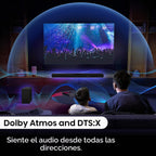Hisense AX3100Q Barra de sonido de 3.1 canales con subwoofer inalámbrico, Dolby Atmos, DTS:X, canal central, control de aplicación y control remoto, Bluetooth 5.3, listo para Roku TV, 7 modos de ecualización