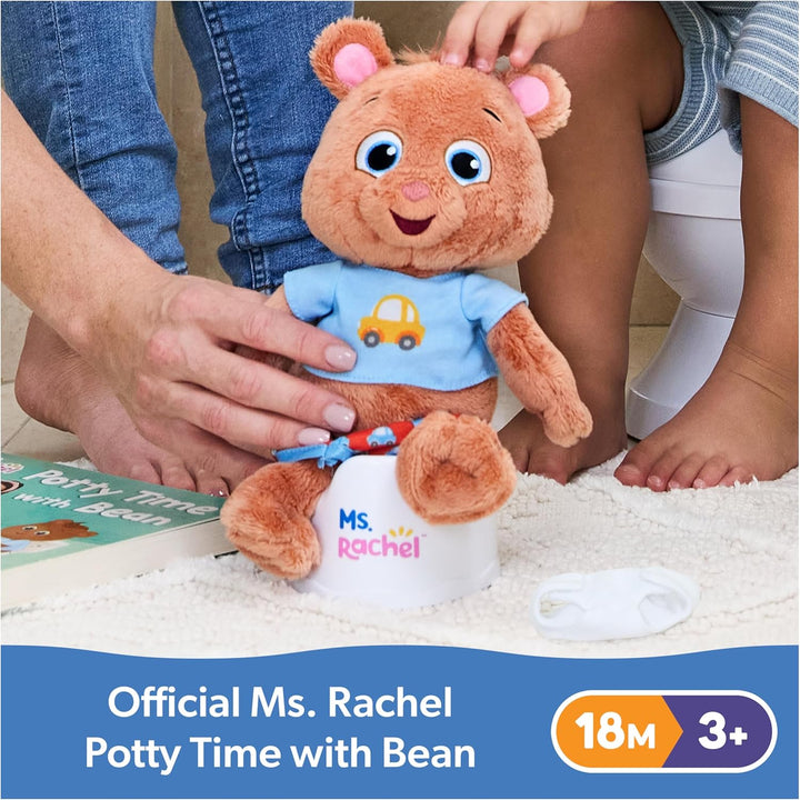 Ms Rachel Orinal con frijol oso de peluche de 11 pulgadas