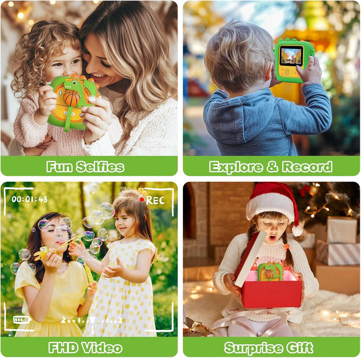 Cámara para niños con impresión instantánea para niñas y niños, 108...
