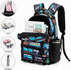 Mochila de tren con bolsa de almuerzo y estuche para lápices