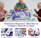 Peacock American Mahjong Set, 160 innovadores azulejos de Mahjong de diseño único, colorido juego de mahjong tallado acrílico de 4 capas