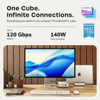 Satechi Thunderbolt 5 CubeDock con carcasa SSD NVMe integrada, color