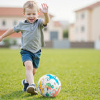 EVERICH TOY Pinta Tu Propio Balón de Fútbol, Regalo de Fútbol de Dinosaurio para Niños y Niñas