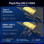 Extensor de pantalla para laptop de 15.6", 5 modos y monitor portátil