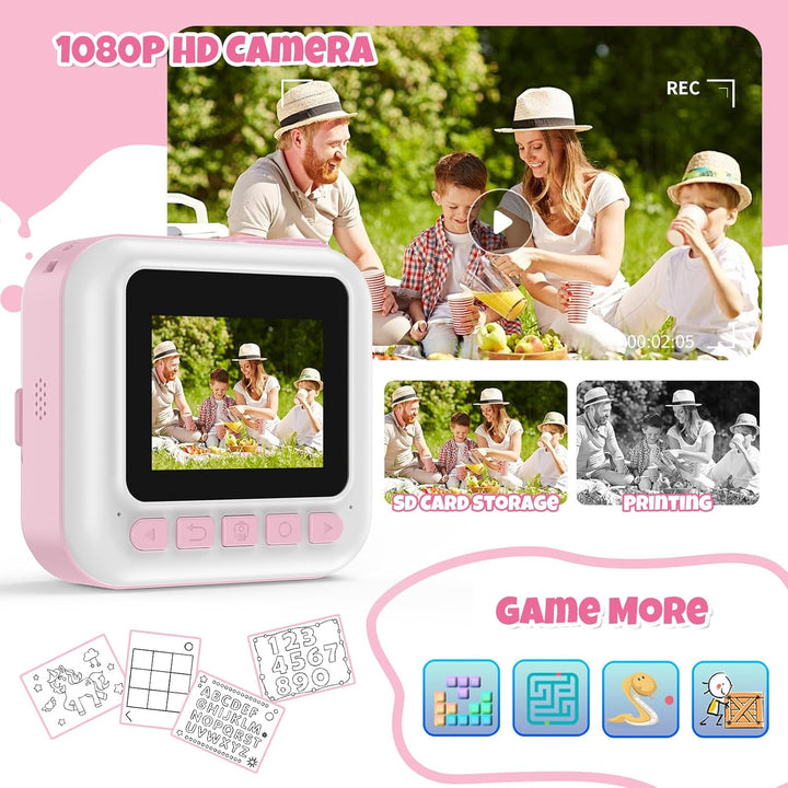 BOFIDAR Cámara de impresión instantánea para niños, regalos de cump...