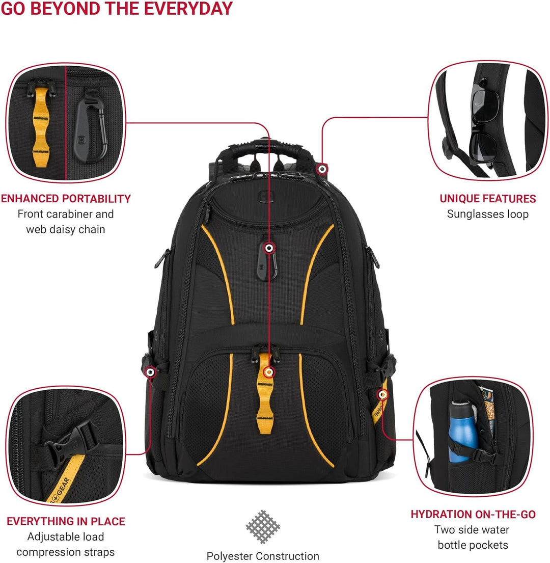 SwissGear 1900, Negro\/Dorado, 17 pulg.