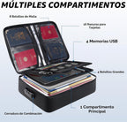 BALEINE Caja de Documentos Ignífuga con Cerradura, Bolsa de Documentos Ignífuga Portátil Impermeable Cajas de Archivos Ignífugas para Documentos, Caja Organizadora de Archivos para Papeleo Importante