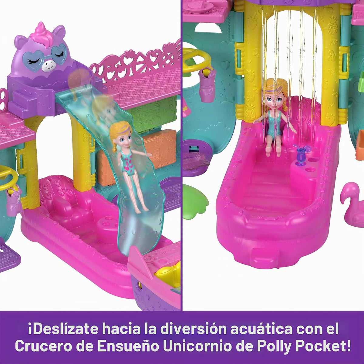 Polly Pocket Unicorn Dream Cruise - Juego portátil