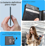 AquaVault ChargeCard - Banco de energía de emergencia ultra delgado...