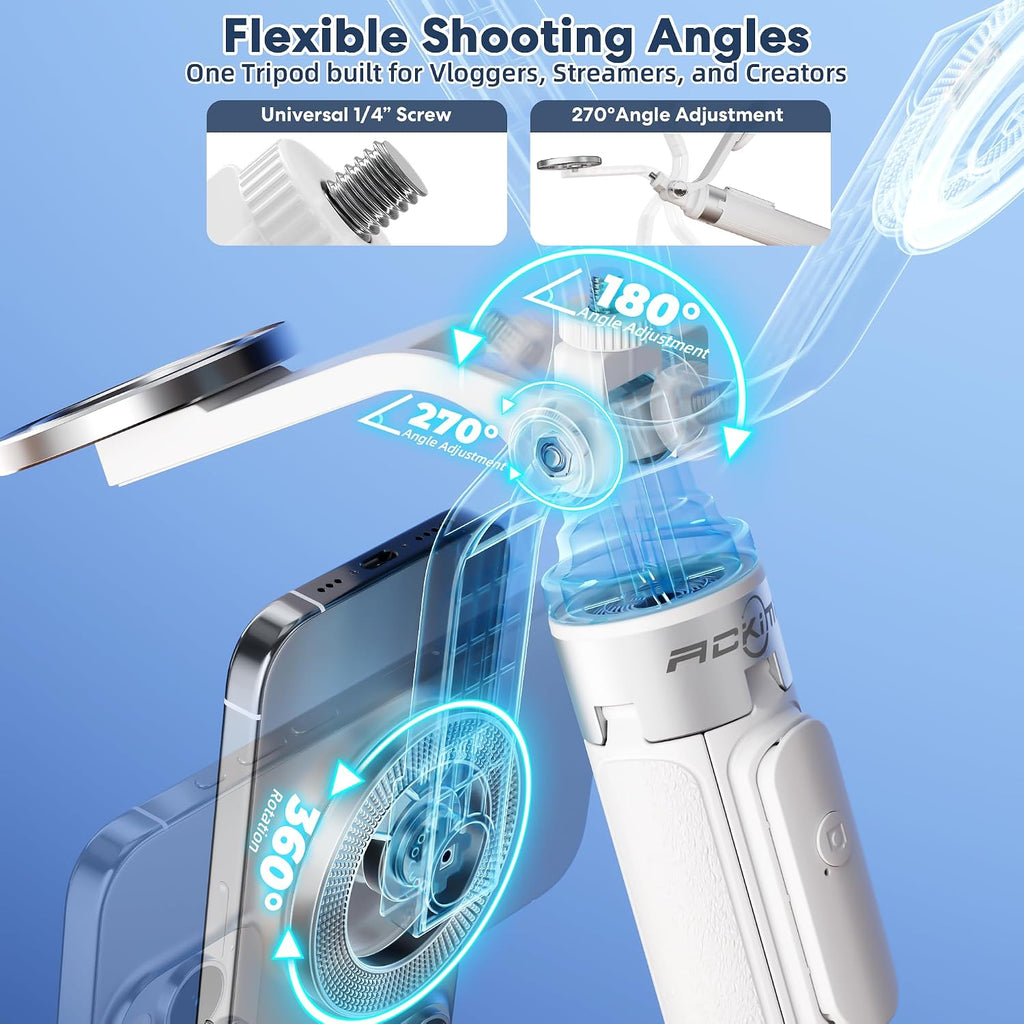 Trípode magnético para selfie stick de 53 '' para iPhone1817Pro con soporte