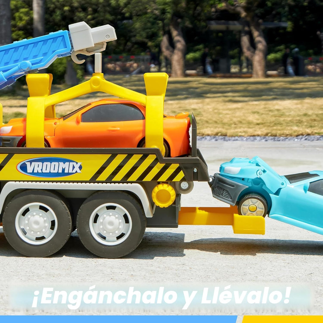 JOVA Vroomix - Camión de remolque para niños de 3, 4, 5, 6, 7 años,...