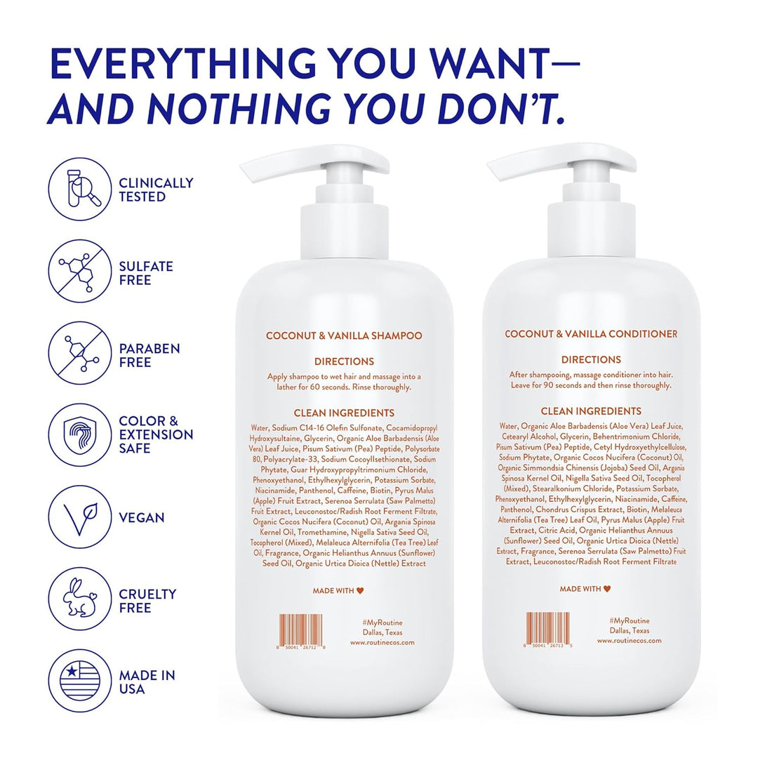 Routine Wellness - Juego de champú y acondicionador para cabello má...