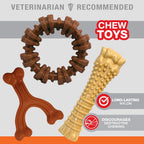 Nylabone Power Chew Favorites de los Clientes Juguetes para Masticar para Perros, Paquete de 3, Grande