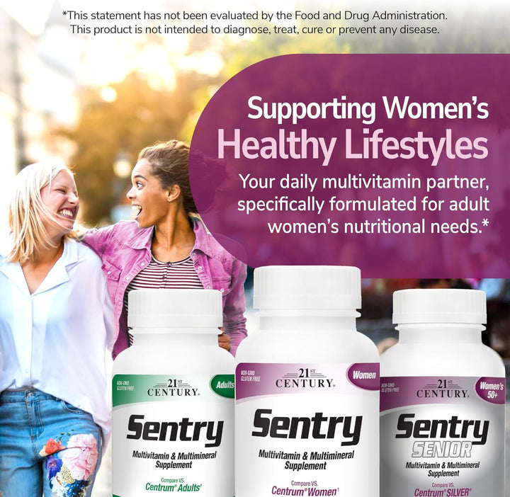 21st Century Sentry - Tabletas multivitamínicas para mujer, 120 uni...