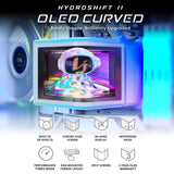 Lian Li HydroShift II OLED Enfriador de CPU líquido 360 curvo-Blanc...