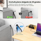 Protector contra sobretensiones de filtrado EMI/RFI, cable plano de