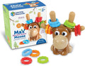 Learning Resources Max el Alce de Habilidades Motoras Finas - 13 Piezas, a partir de 2 años, juguetes de aprendizaje para niños pequeños, juguete de habilidades motoras finas para niños pequeños