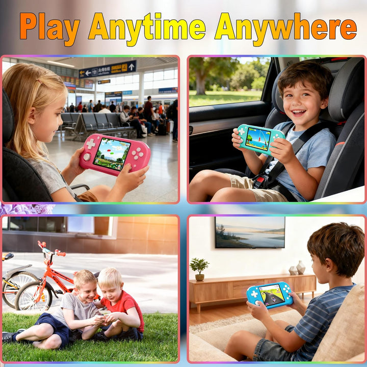 Beijue - Juego de mano para niños con pantalla IPS de 3.5''...