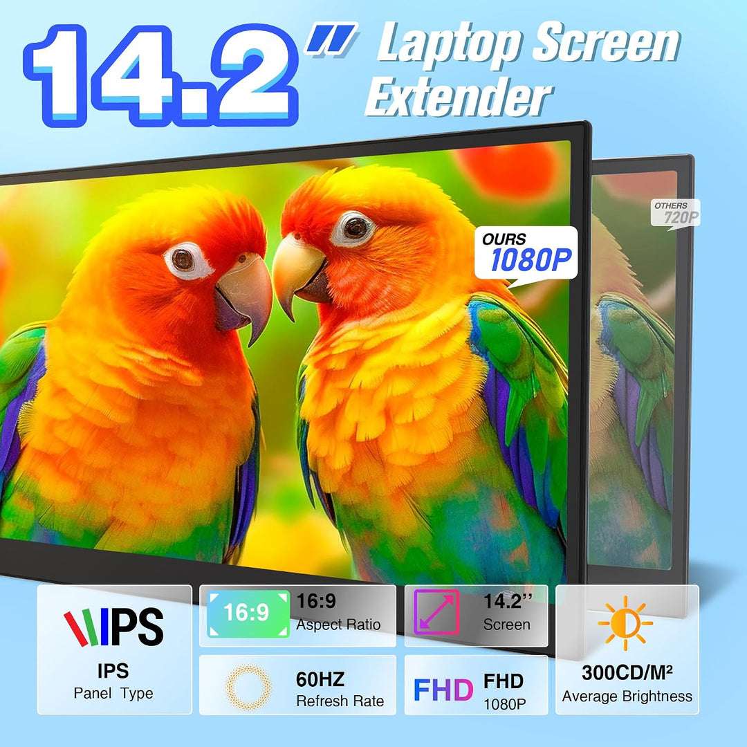 CIDETTY Monitor extensor de pantalla para portátil ultrafino, monit...