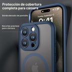 ImpactStrong Protector Magnético Diseñado para Funda iPhone 15 Pro Max [Protección de Cámara] [Probado contra Caídas de Grado Militar] [Compatible con MagSafe] Funda de Teléfono Delgada Translúcida