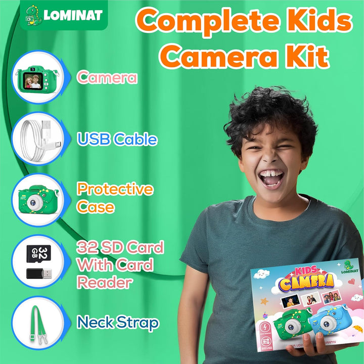 Cámara infantil para niños de 3, 4, 5, 6, 7, 8, 9 años de edad, cám...