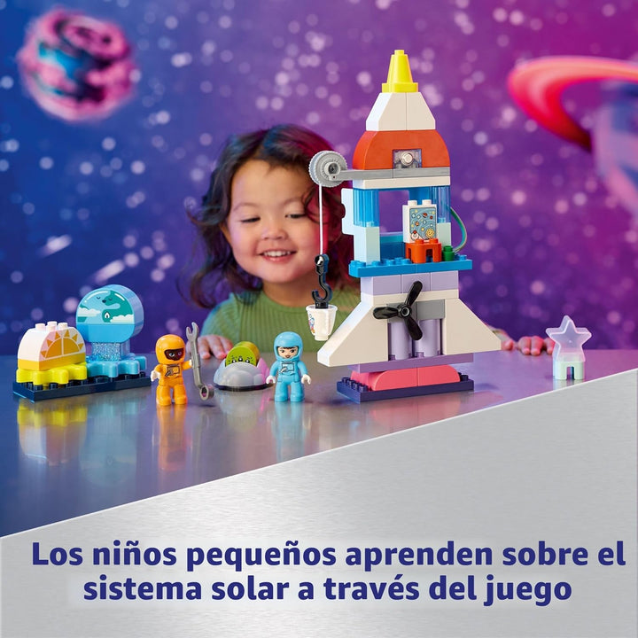 LEGO DUPLO - Transbordador espacial 3 en 1, juguete de construcción...