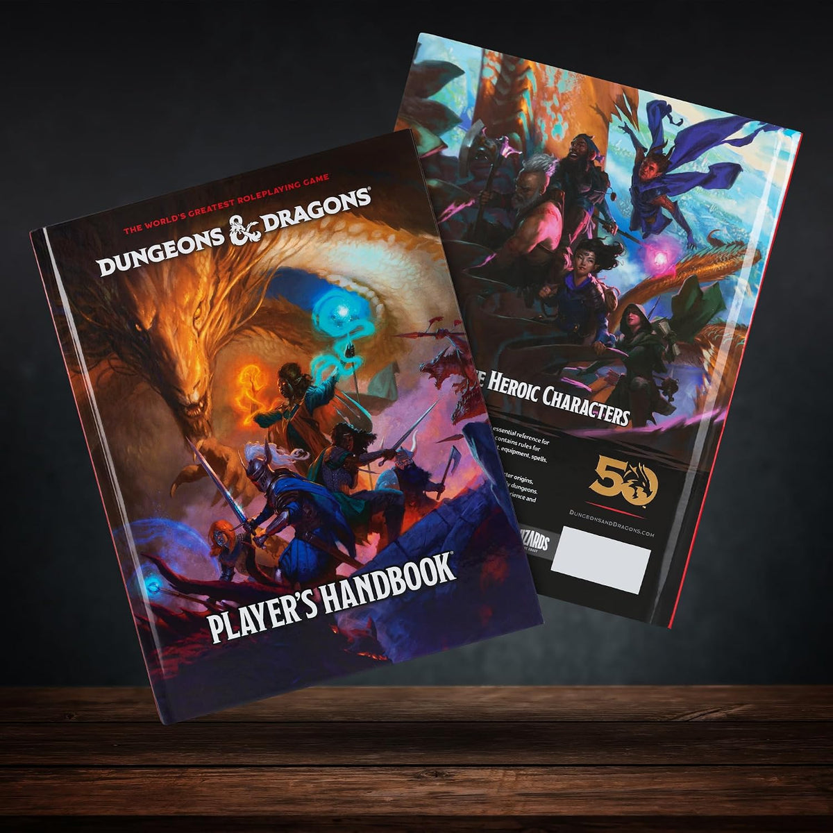 CraftyCrocodile Manual del Jugador de Dungeons and Dragons 2024 Incluido con 6 Juegos de Dados DND, Bolsas de Franela, Kit Completo Imprimible - Libro de Reglas Básicas con Accesorio de Set de Inicio