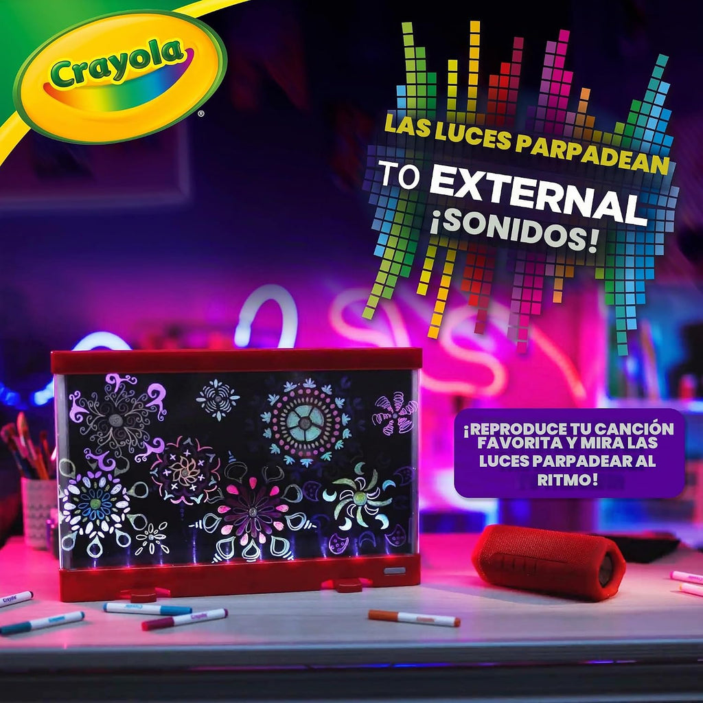 Crayola Ultimate Light Board ColorVibe, tableta de dibujo reactiva con
