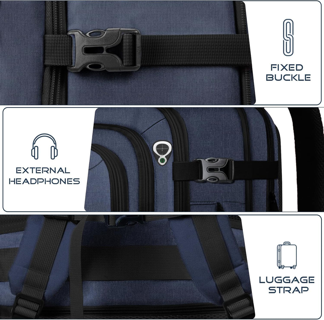 Fxcelets Mochila de viaje, mochila de transporte extragrande, bolsa...