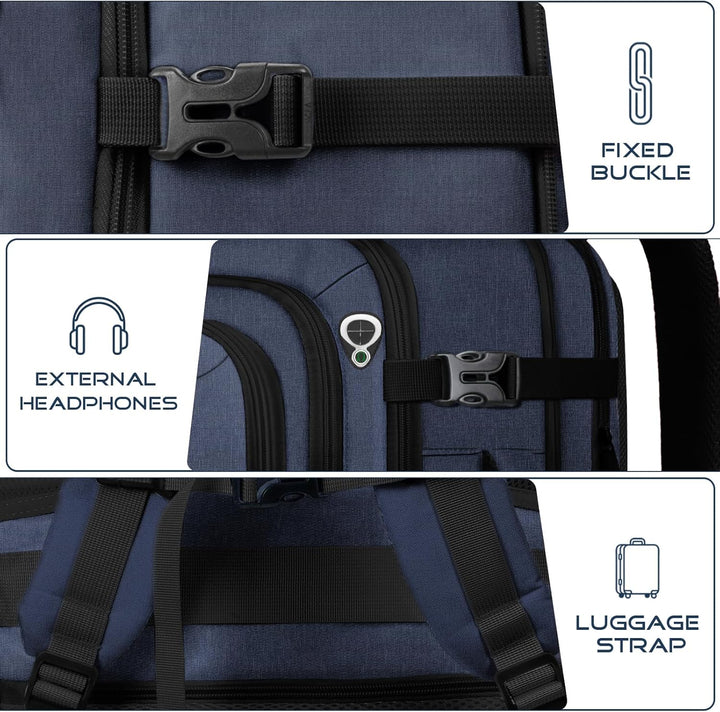 Fxcelets Mochila de viaje, mochila de transporte extragrande, bolsa...