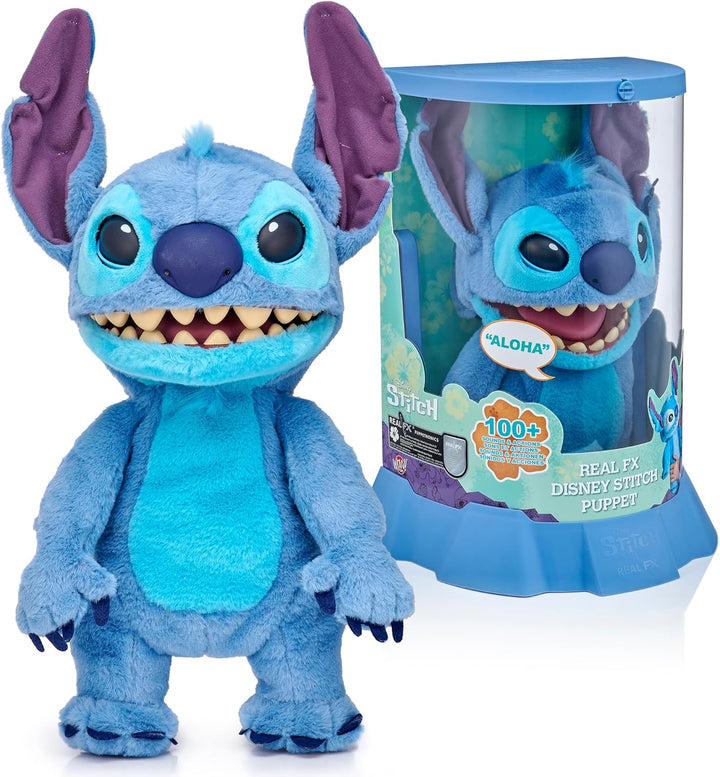 Wow! Stuff Disney Stitch Puppetronic de RealFX | ¡Se ve, siente y s...