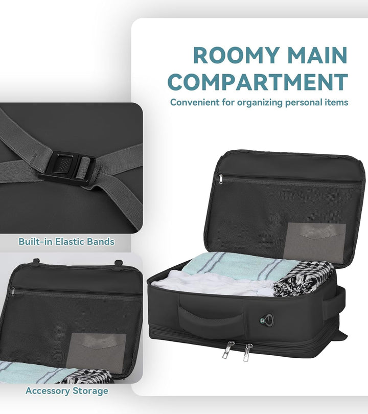 Mochila de viaje extra grande para laptop de 60 litros, mochila de...