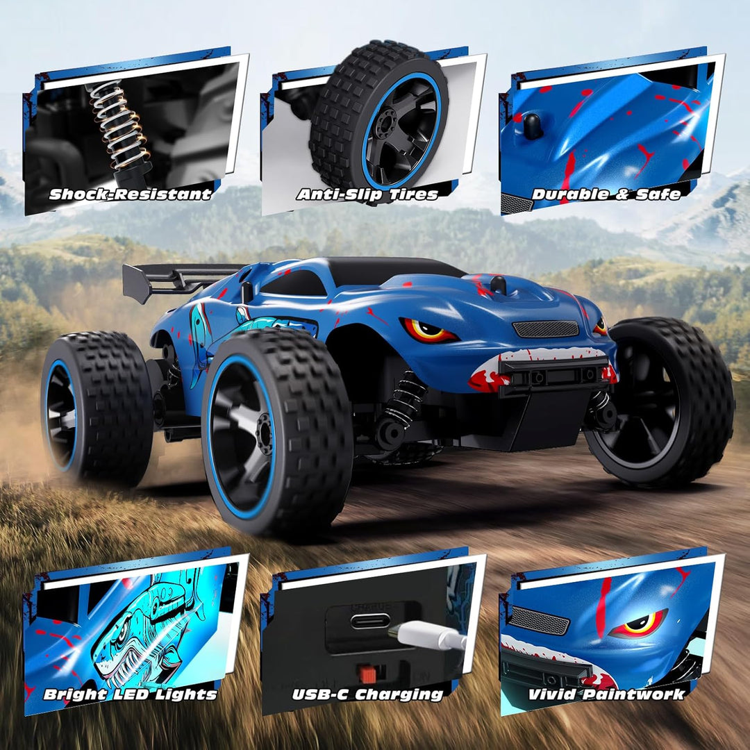 Tecnock Coches RC para Niños, Coche RC 2WD a Escala 1:18 con Carga...