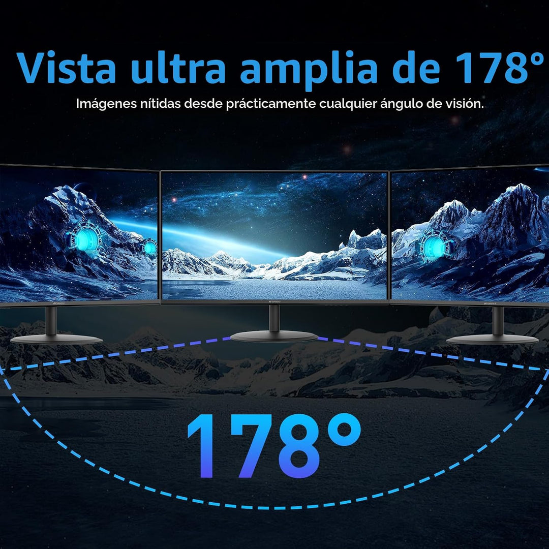 SANSUI - Monitor de 22 Pulgadas 120Hz, Monitor de Computadora FHD c...