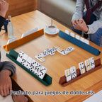 Double 6 Dominoes Set para Adults, 28 Tiles, Board Game, Case
