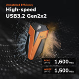 DATO SSD externo de 2 TB, unidad externa de estado sólido SSD portá...