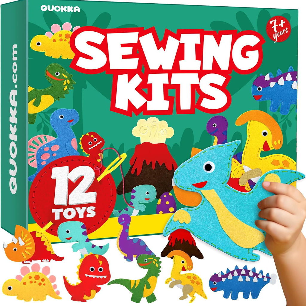Kits de costura para niños de 5 a 8 a 12 años, kit de costura para