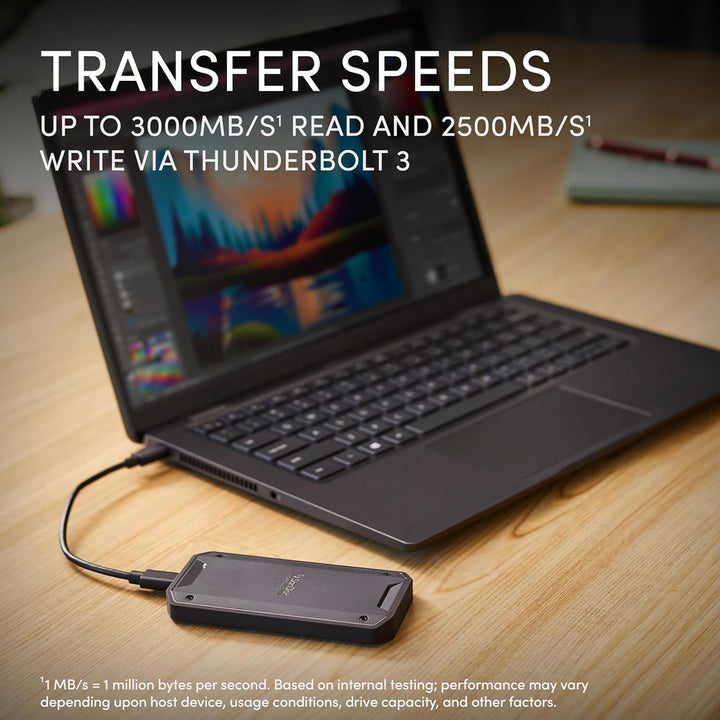 SanDisk Professional SSD PRO-G40 de 2 TB - Hasta 2700 MB\/s, Thunde...