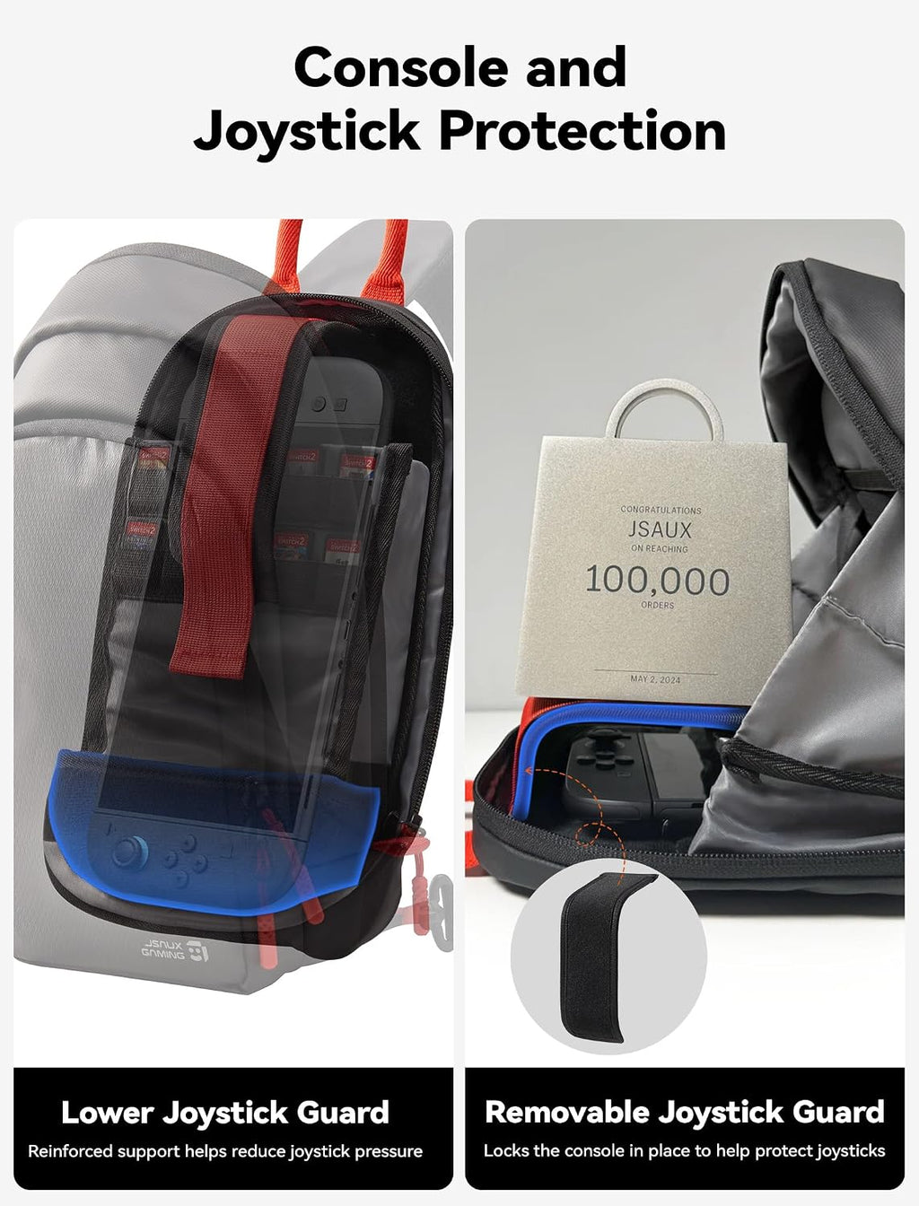 JSAUX Bolsa bandolera para Switch 2, Steam Deck y ROG Xbox Ally X